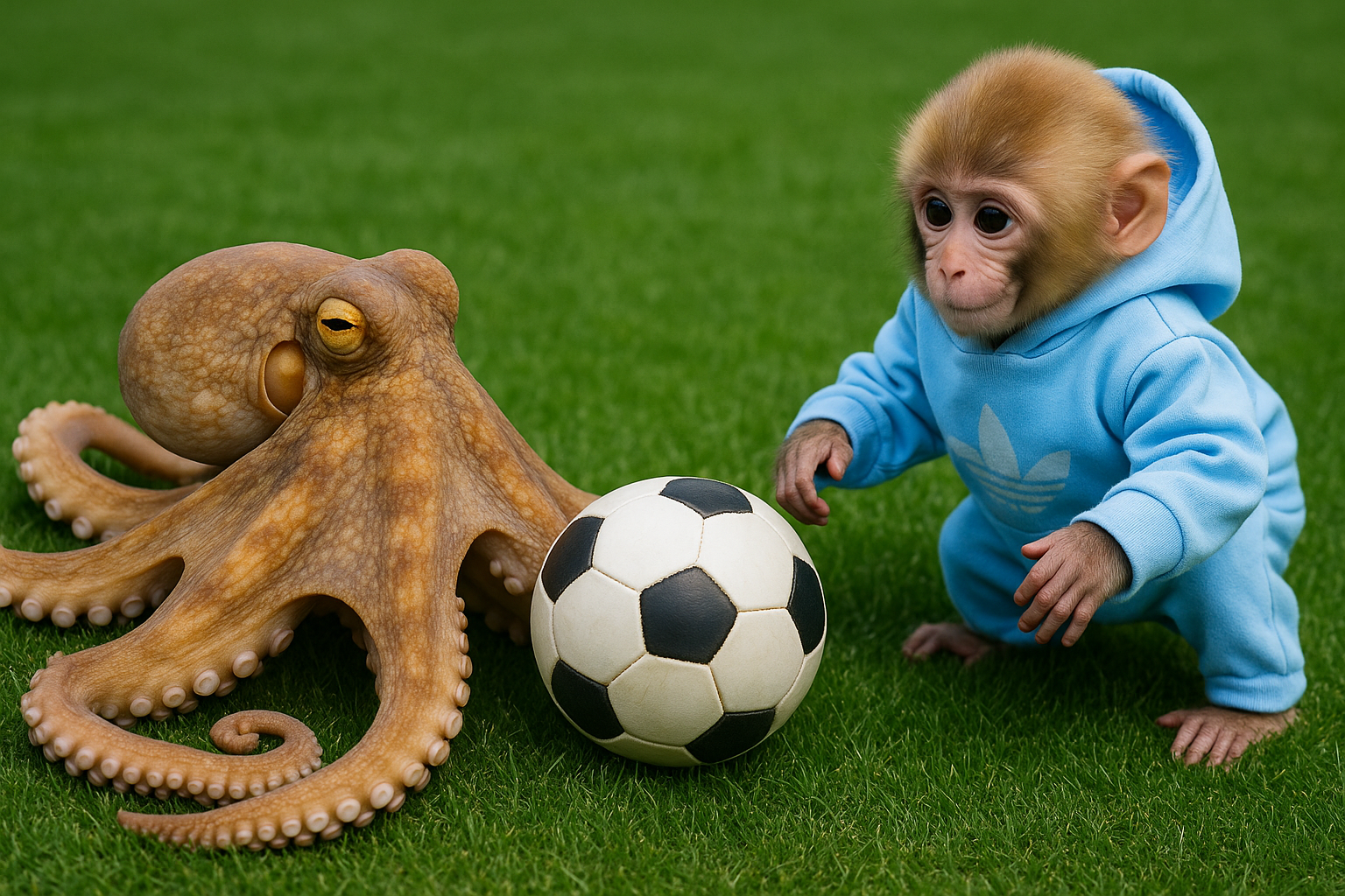 Paul with monkey