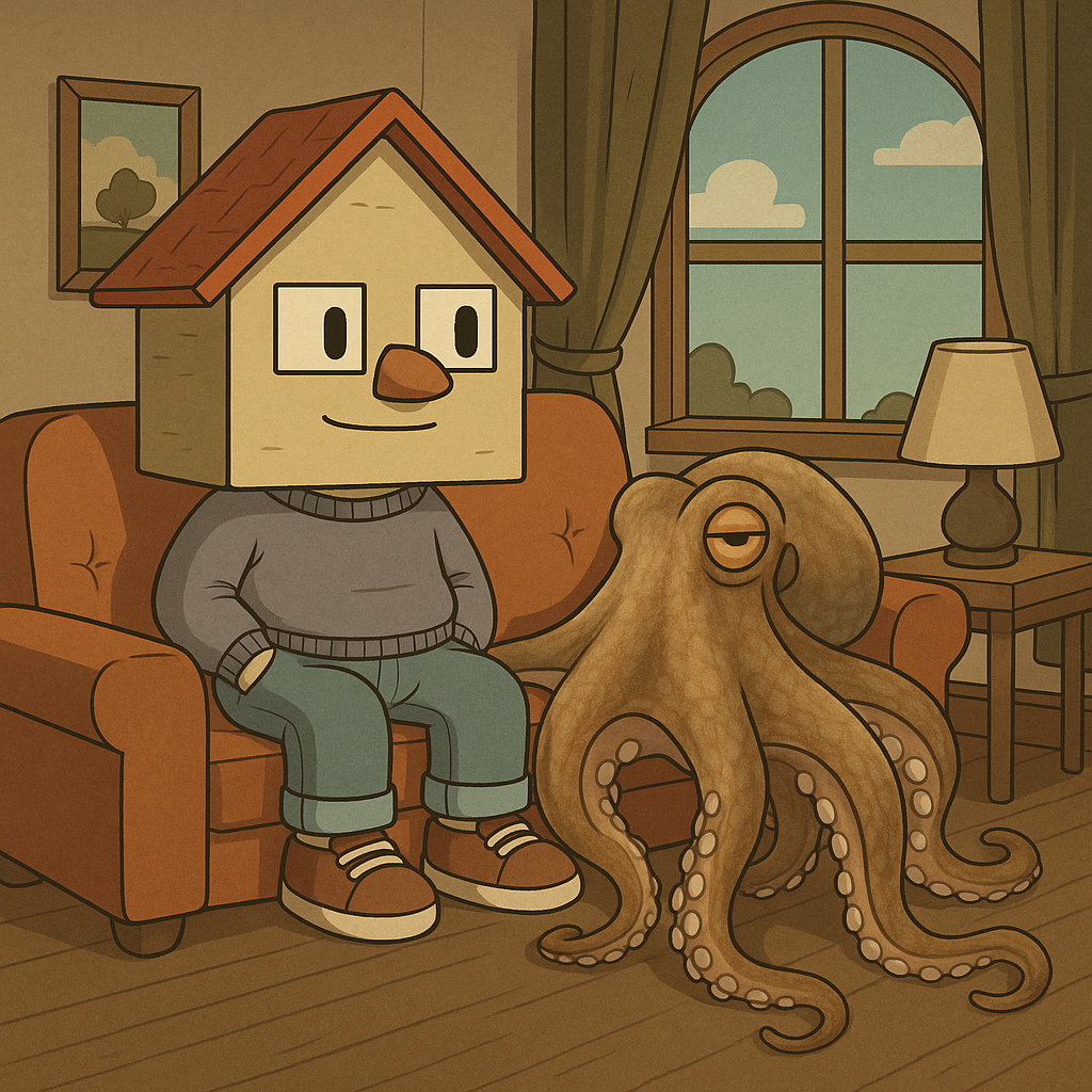 Paul relaxing at home